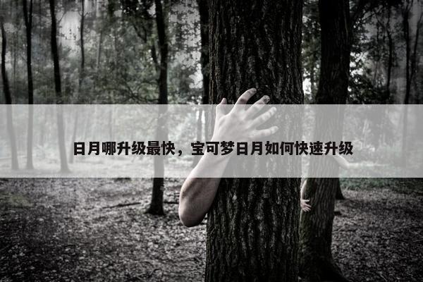 日月哪升级最快，宝可梦日月如何快速升级