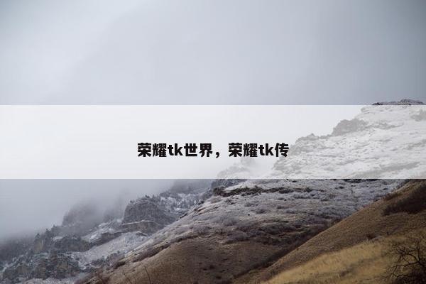 荣耀tk世界，荣耀tk传