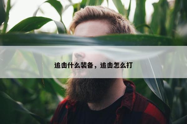 追击什么装备，追击怎么打