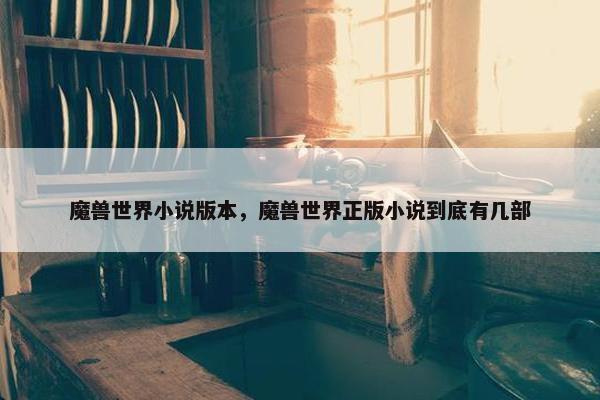 魔兽世界小说版本，魔兽世界正版小说到底有几部
