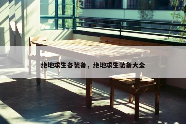 绝地求生各装备，绝地求生装备大全