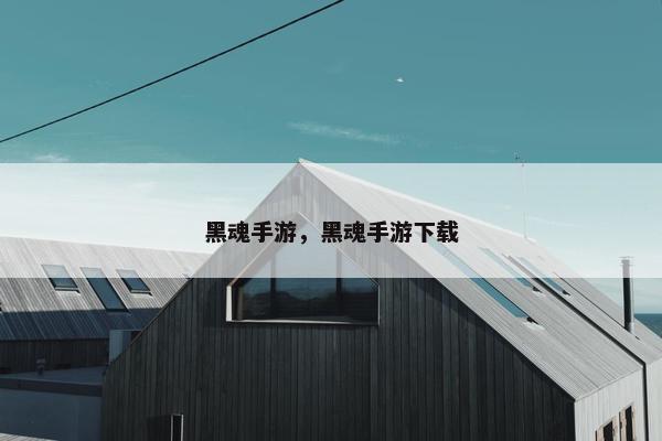 黑魂手游，黑魂手游下载