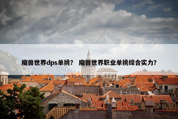 魔兽世界dps单挑？ 魔兽世界职业单挑综合实力？