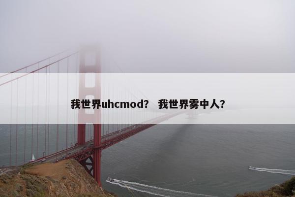 我世界uhcmod？ 我世界雾中人？