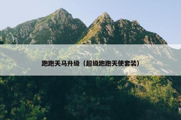 跑跑天马升级（超级跑跑天使套装）