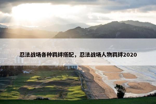忍法战场各种羁绊搭配，忍法战场人物羁绊2020