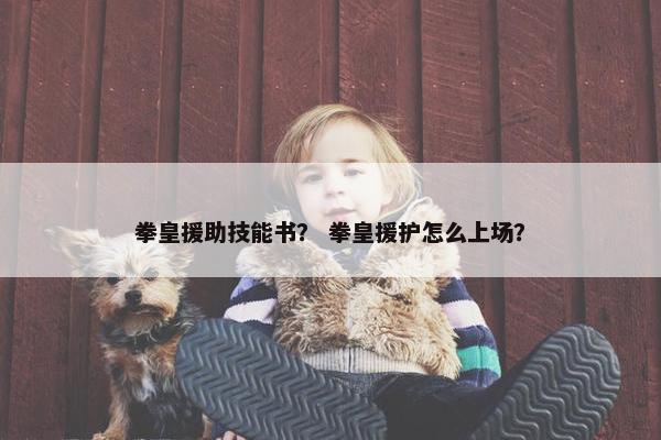 拳皇援助技能书？ 拳皇援护怎么上场？