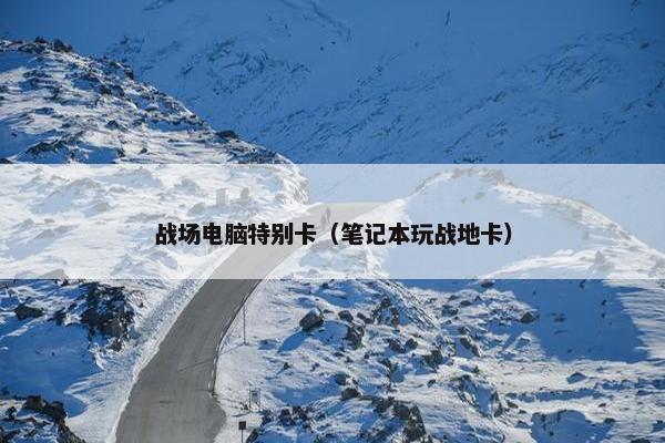 战场电脑特别卡（笔记本玩战地卡）