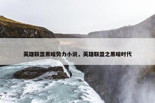 英雄联盟黑暗势力小说，英雄联盟之黑暗时代