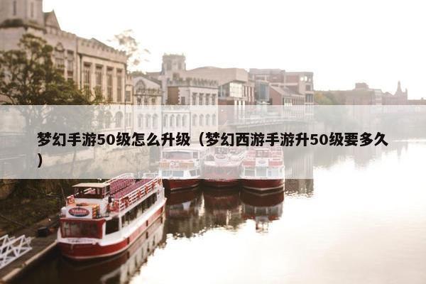 梦幻手游50级怎么升级（梦幻西游手游升50级要多久）