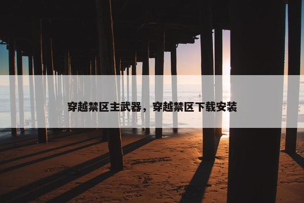 穿越禁区主武器，穿越禁区下载安装