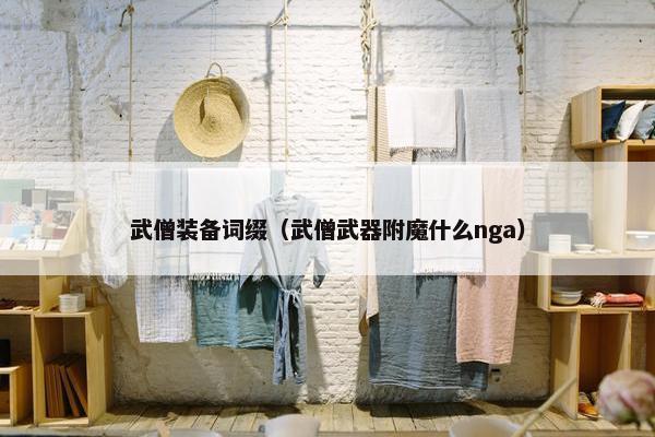 武僧装备词缀（武僧武器附魔什么nga）