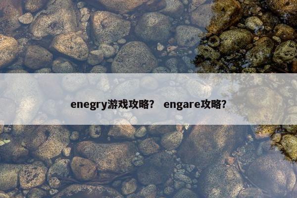 enegry游戏攻略？ engare攻略？