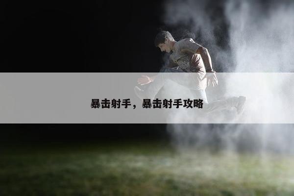暴击射手，暴击射手攻略