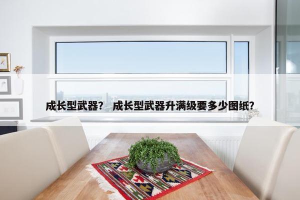 成长型武器？ 成长型武器升满级要多少图纸？