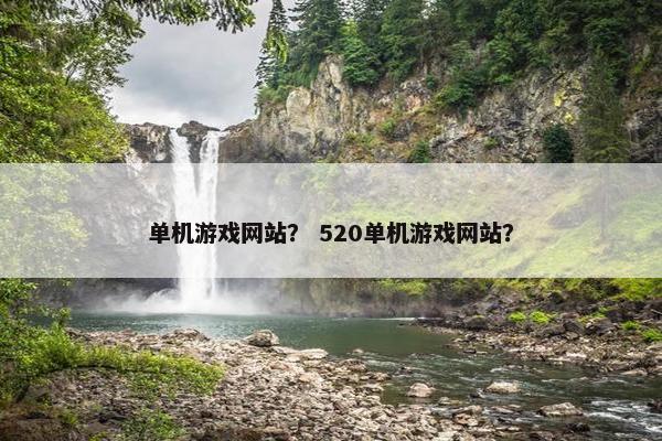 单机游戏网站？ 520单机游戏网站？