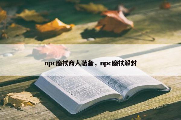 npc魔杖商人装备，npc魔杖解封