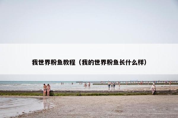 我世界粉鱼教程（我的世界粉鱼长什么样）