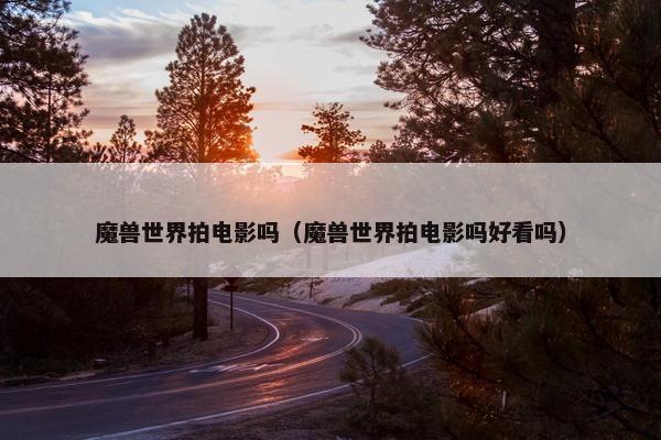 魔兽世界拍电影吗（魔兽世界拍电影吗好看吗）