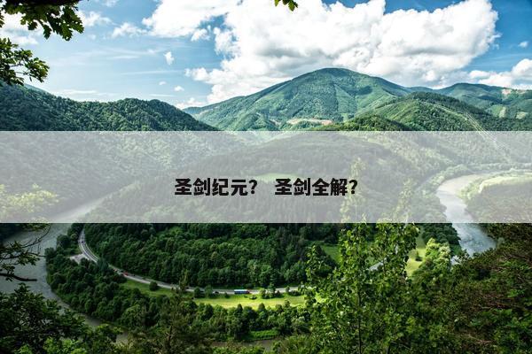 圣剑纪元？ 圣剑全解？