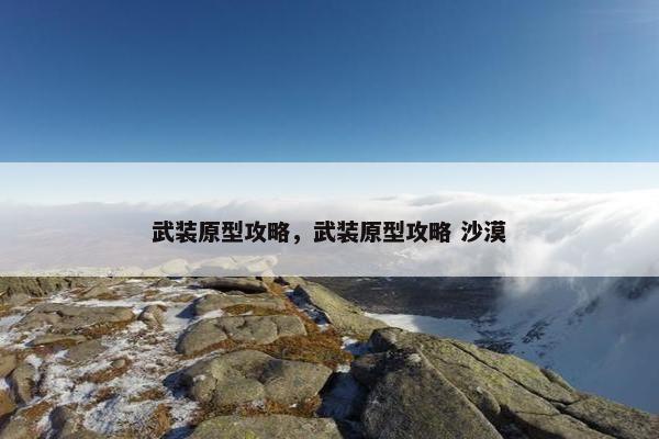 武装原型攻略，武装原型攻略 沙漠