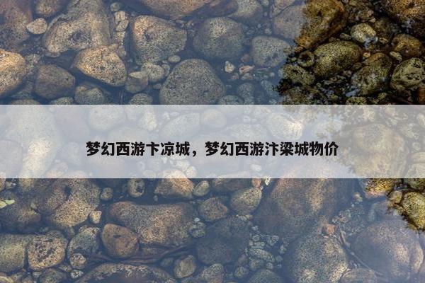 梦幻西游卞凉城，梦幻西游汴梁城物价