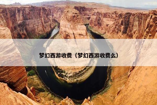 梦幻西游收费（梦幻西游收费么）