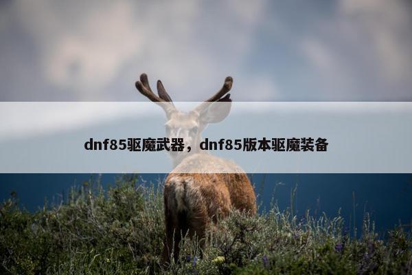 dnf85驱魔武器，dnf85版本驱魔装备