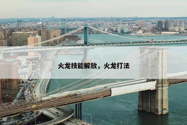 火龙技能解放，火龙打法