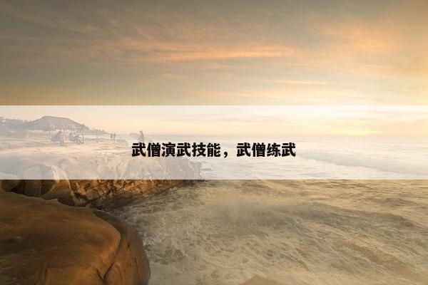 武僧演武技能，武僧练武