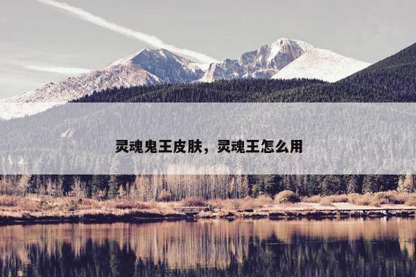灵魂鬼王皮肤，灵魂王怎么用