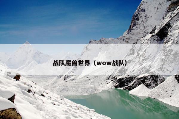战队魔兽世界（wow战队）