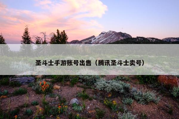 圣斗士手游账号出售（腾讯圣斗士卖号）