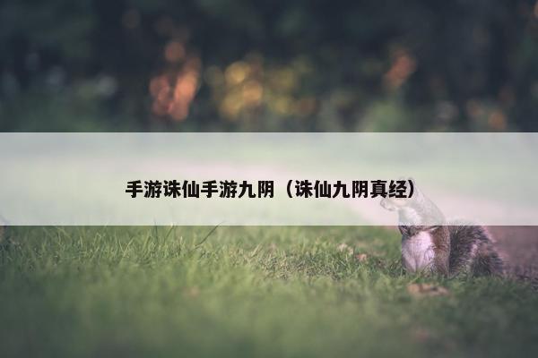 手游诛仙手游九阴（诛仙九阴真经）