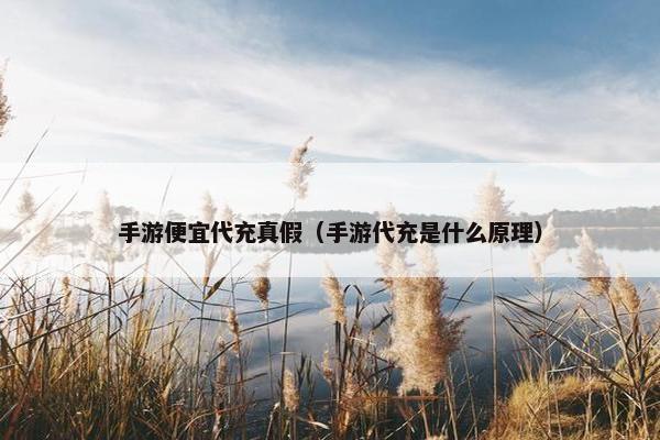 手游便宜代充真假（手游代充是什么原理）
