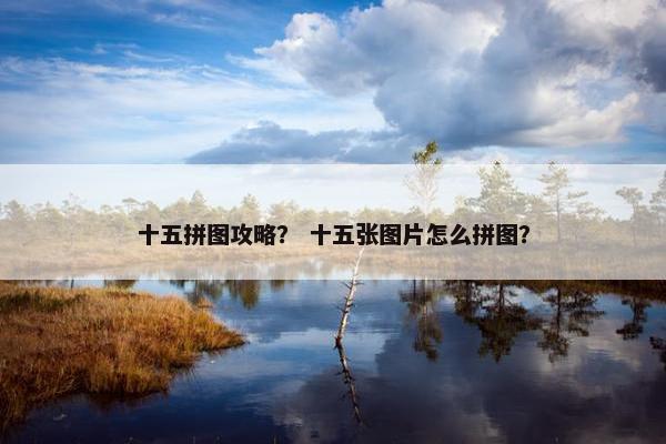十五拼图攻略？ 十五张图片怎么拼图？