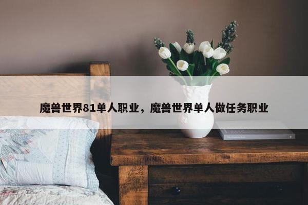 魔兽世界81单人职业，魔兽世界单人做任务职业