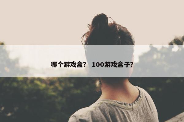 哪个游戏盒？ 100游戏盒子？