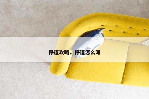 停道攻略，停道怎么写