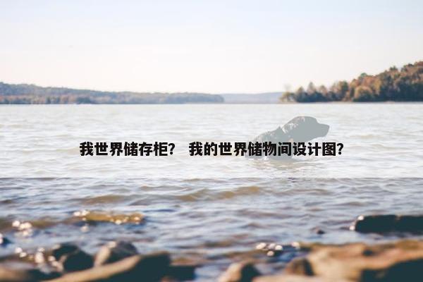 我世界储存柜？ 我的世界储物间设计图？