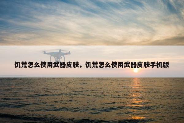 饥荒怎么使用武器皮肤，饥荒怎么使用武器皮肤手机版