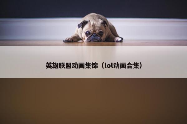 英雄联盟动画集锦（lol动画合集）