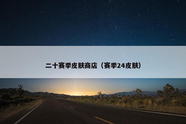 二十赛季皮肤商店（赛季24皮肤）