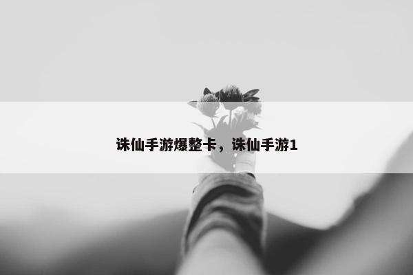 诛仙手游爆整卡，诛仙手游1