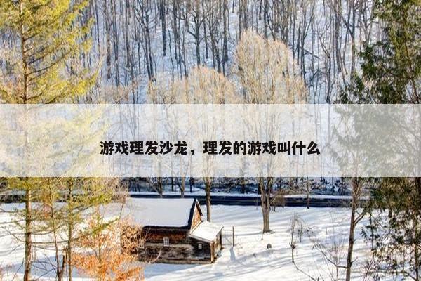 游戏理发沙龙，理发的游戏叫什么