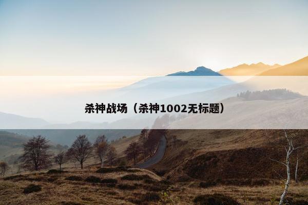 杀神战场（杀神1002无标题）