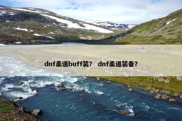 dnf柔道buff装？ dnf柔道装备？