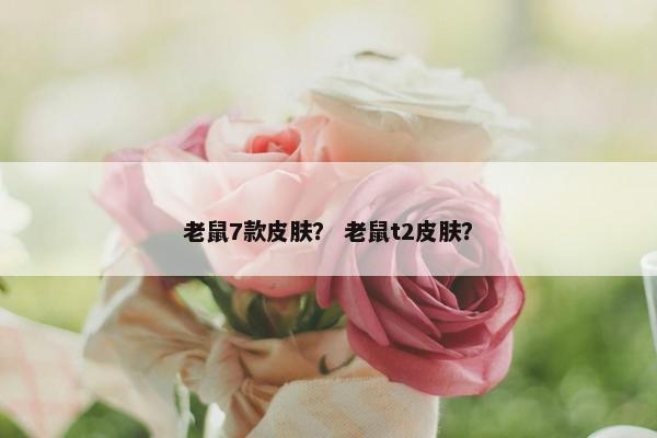 老鼠7款皮肤？ 老鼠t2皮肤？
