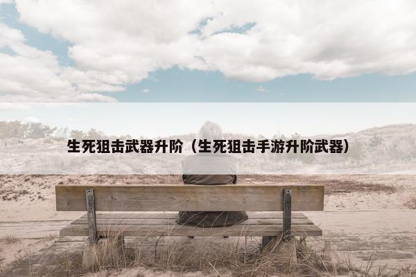 生死狙击武器升阶（生死狙击手游升阶武器）