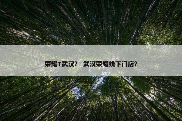 荣耀T武汉？ 武汉荣耀线下门店？